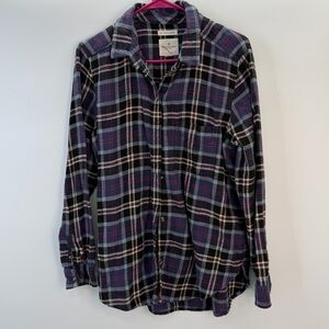 🔵 AEO Boyfriend Flannel | Size L